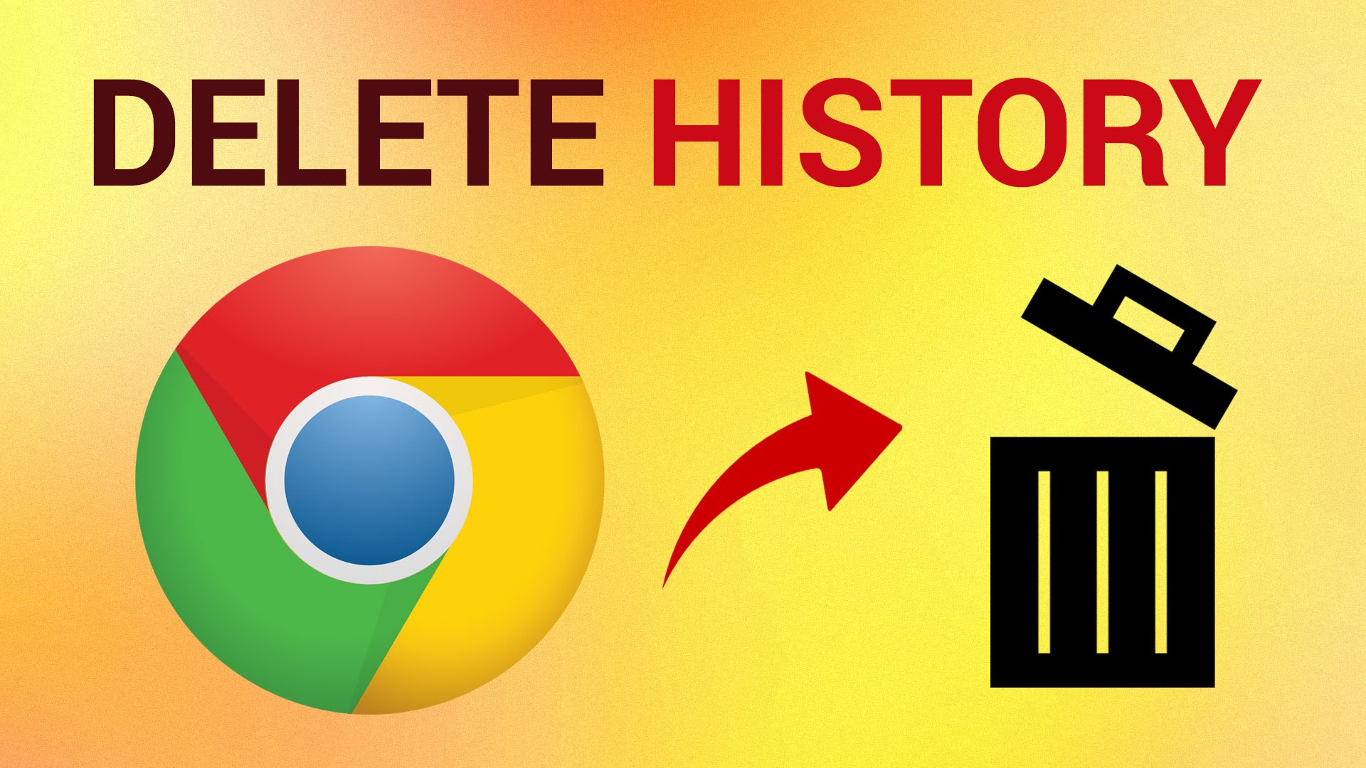 How to delete history from Google chrome