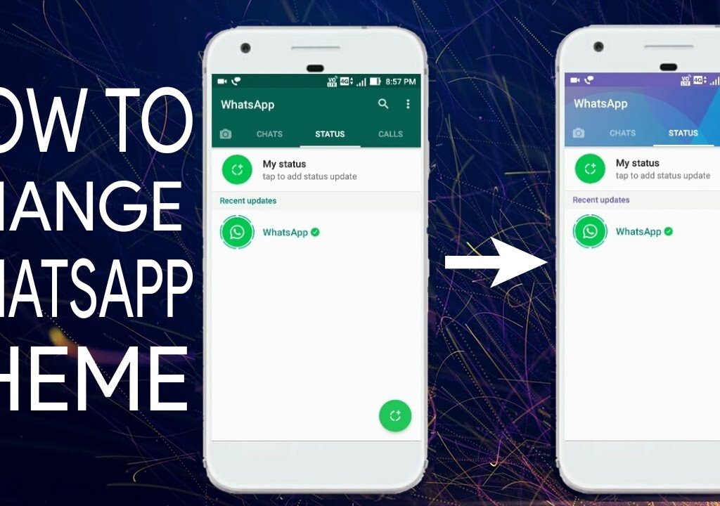 change whatsapp theme on android