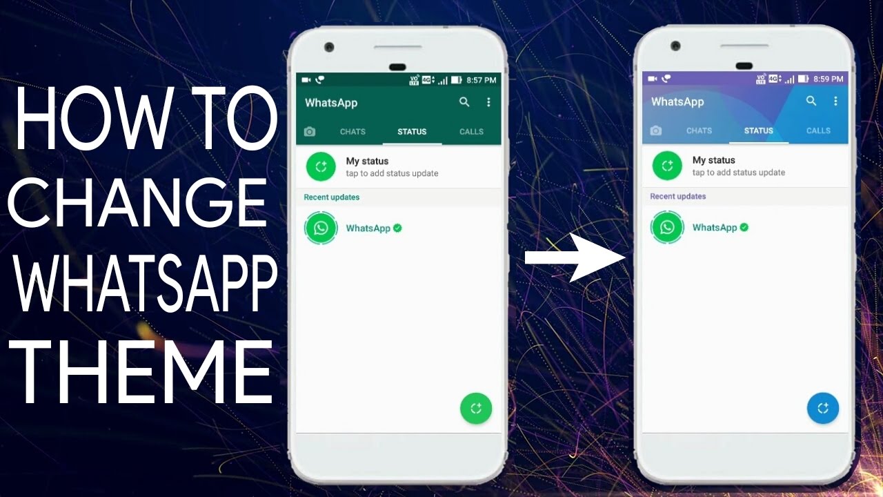 change whatsapp theme on android