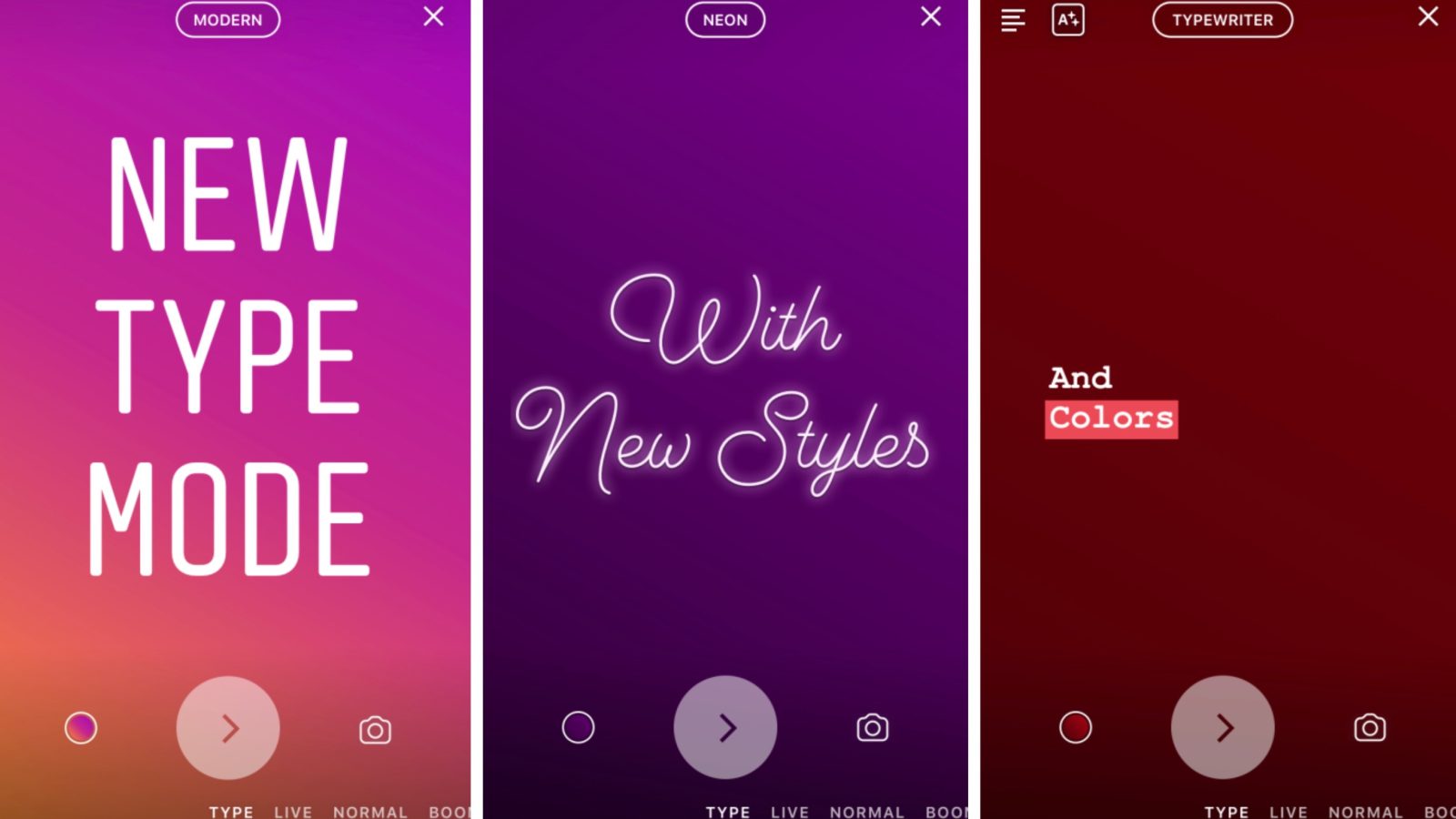 Instagram 'Type Mode' will let you add text only pages to stories
