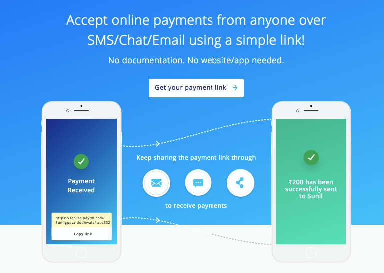Paytm payment link setup