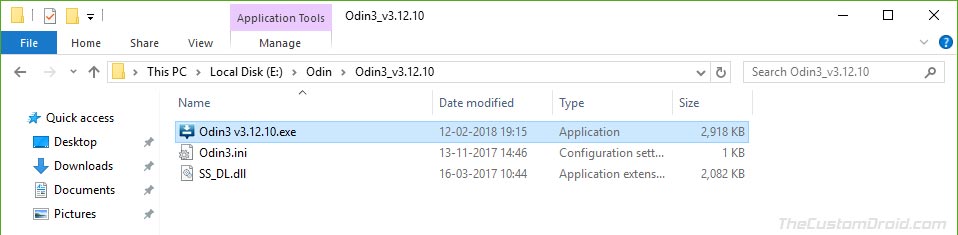 Download Odin Flash Tool and Run Odin exe