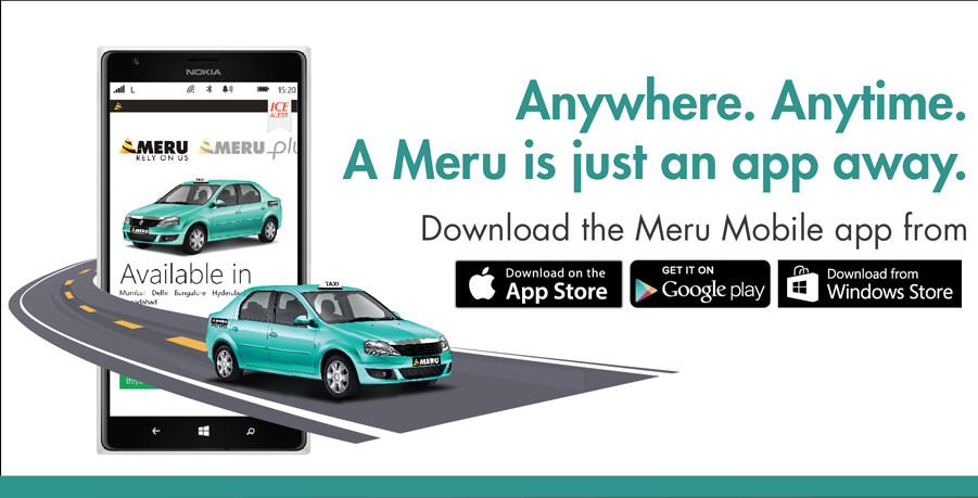 Best Taxi Booking Apps in India for Android Meru Cabs