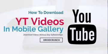 How to download and save youtube videos in mobile gallery