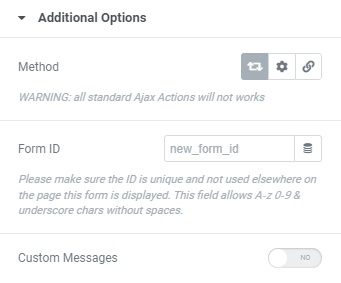 Additional Method Option for Elementor Form