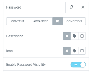 Password Visibility in Elementor FORM