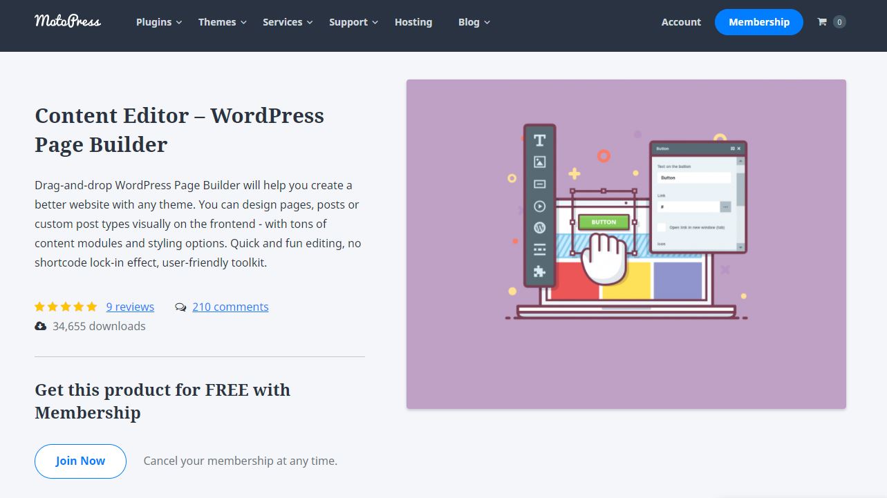 MotoPress Page Builder Content Editor