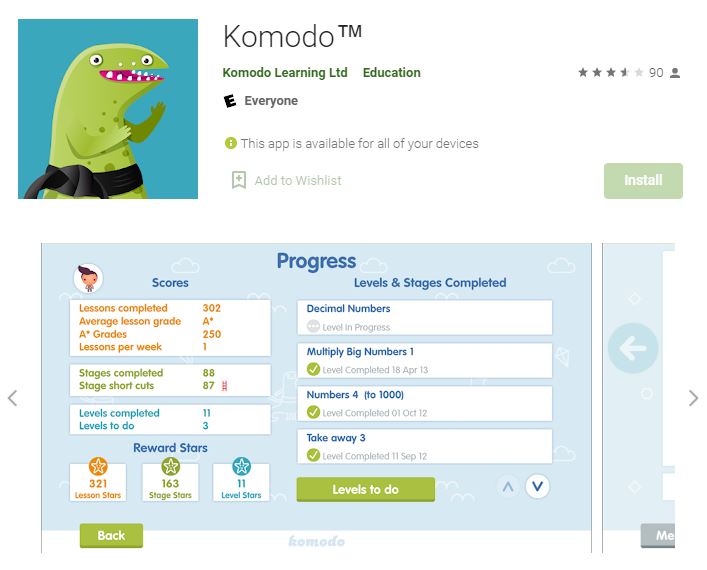 Komodo Math Solving App Android