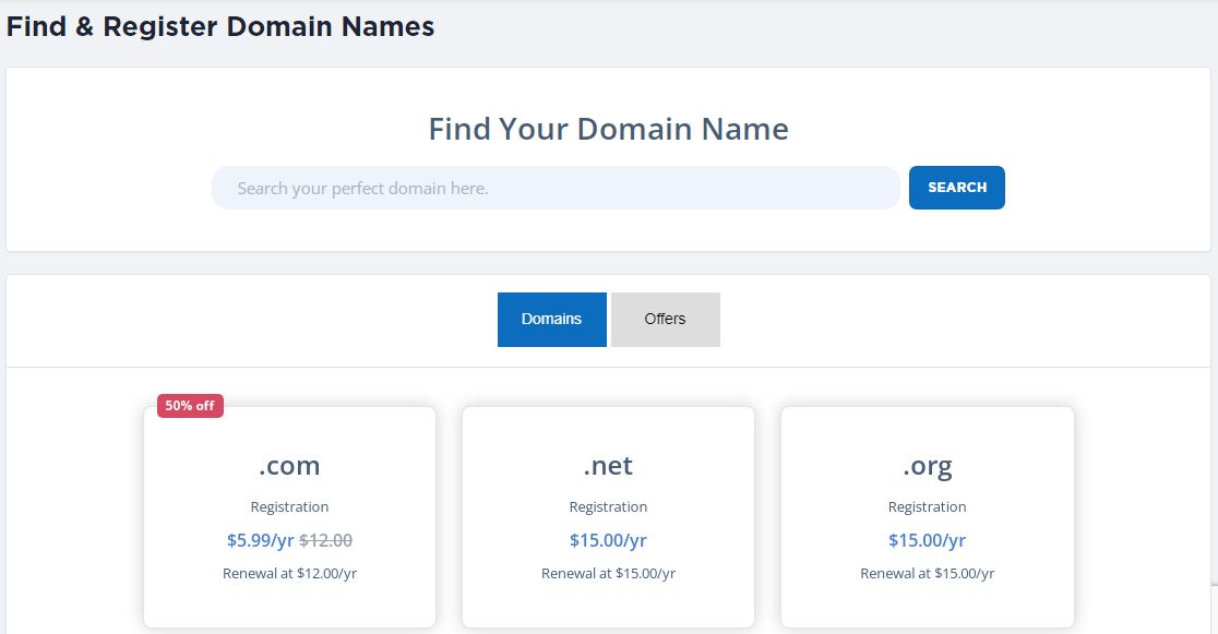 Register A Domain Name Seekahost