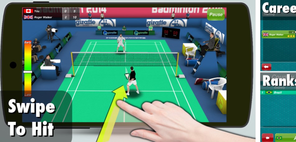 Badminton 3D Gaming App for Android