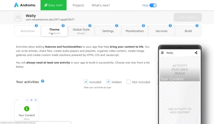 How to use Andromo
