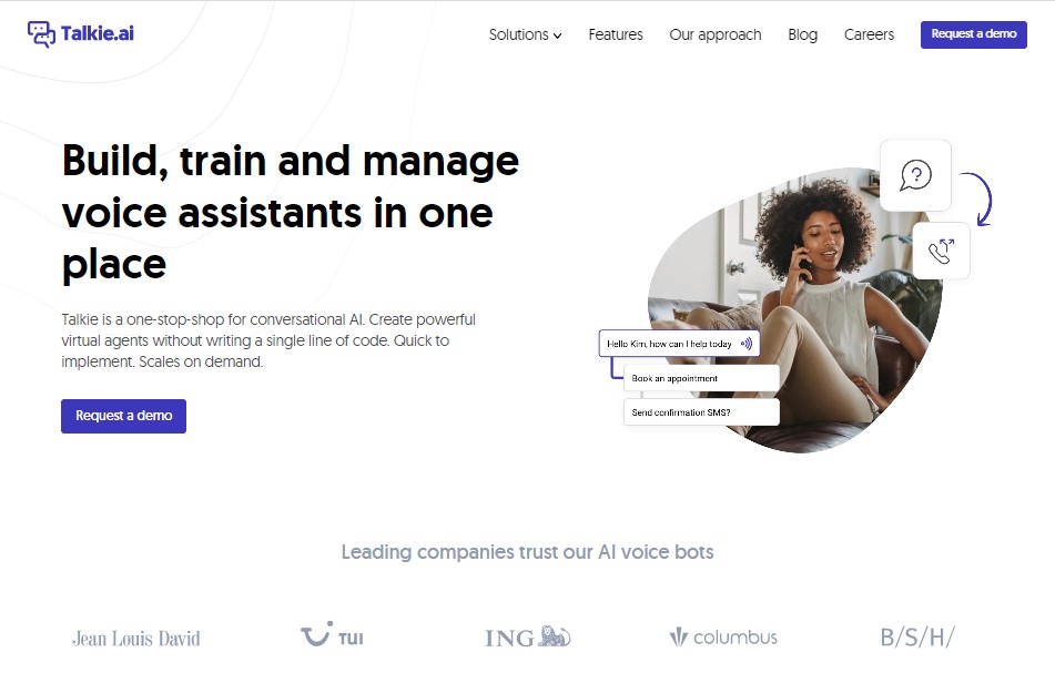 Talkie.ai Website Home Page