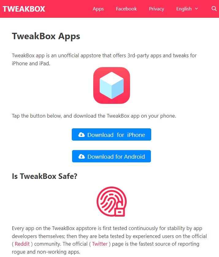 TweakBox Thrid Party Appstore for iOS