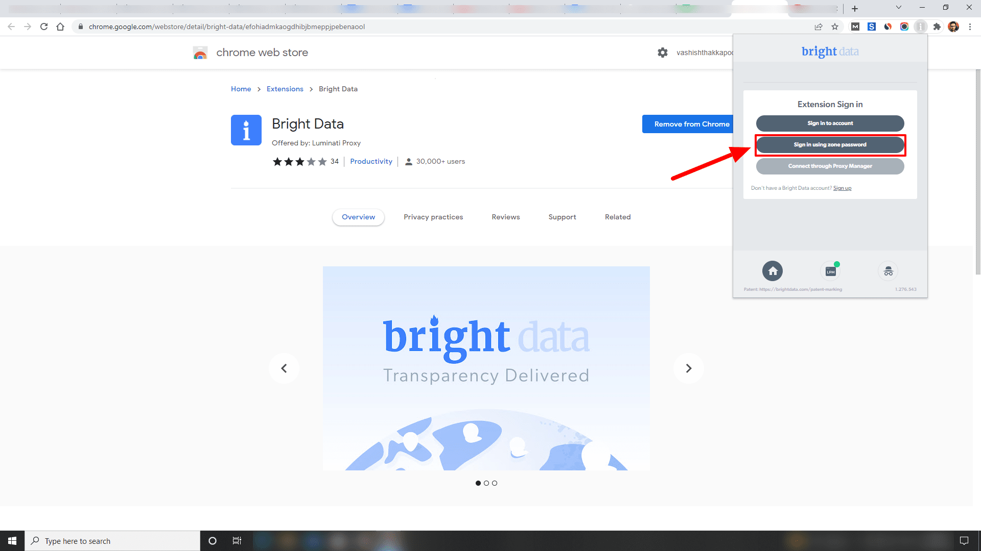 extension bright data