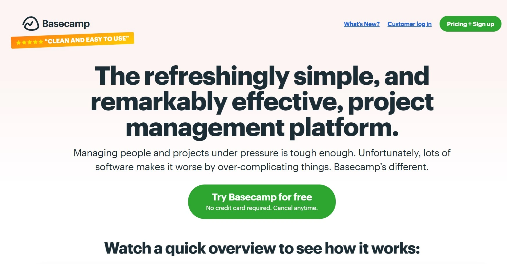 Basecamp project management tool