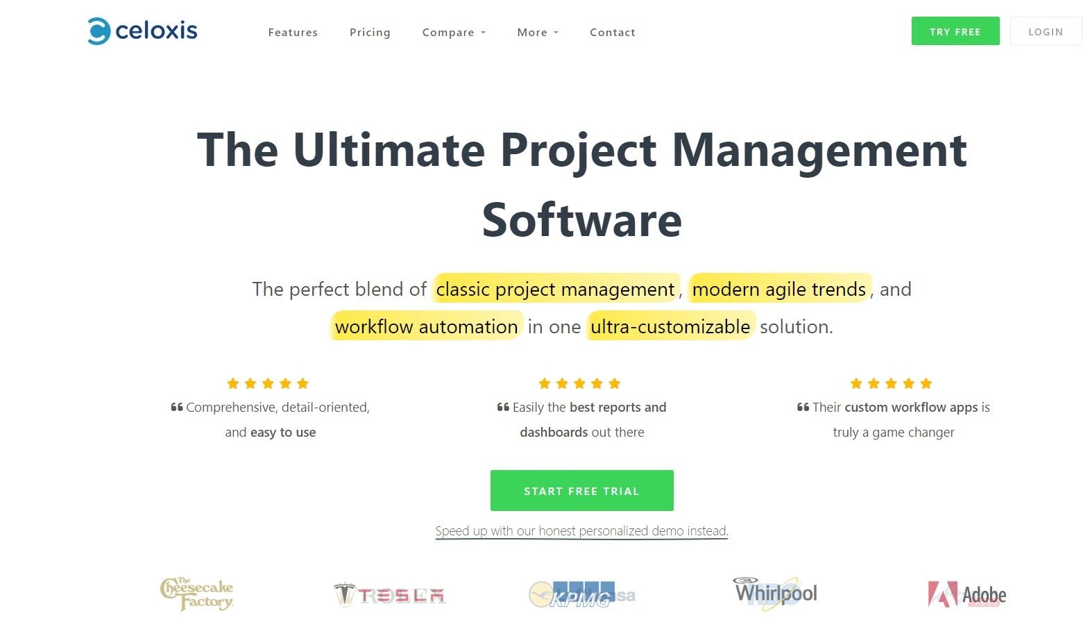 Celoxis project management tool