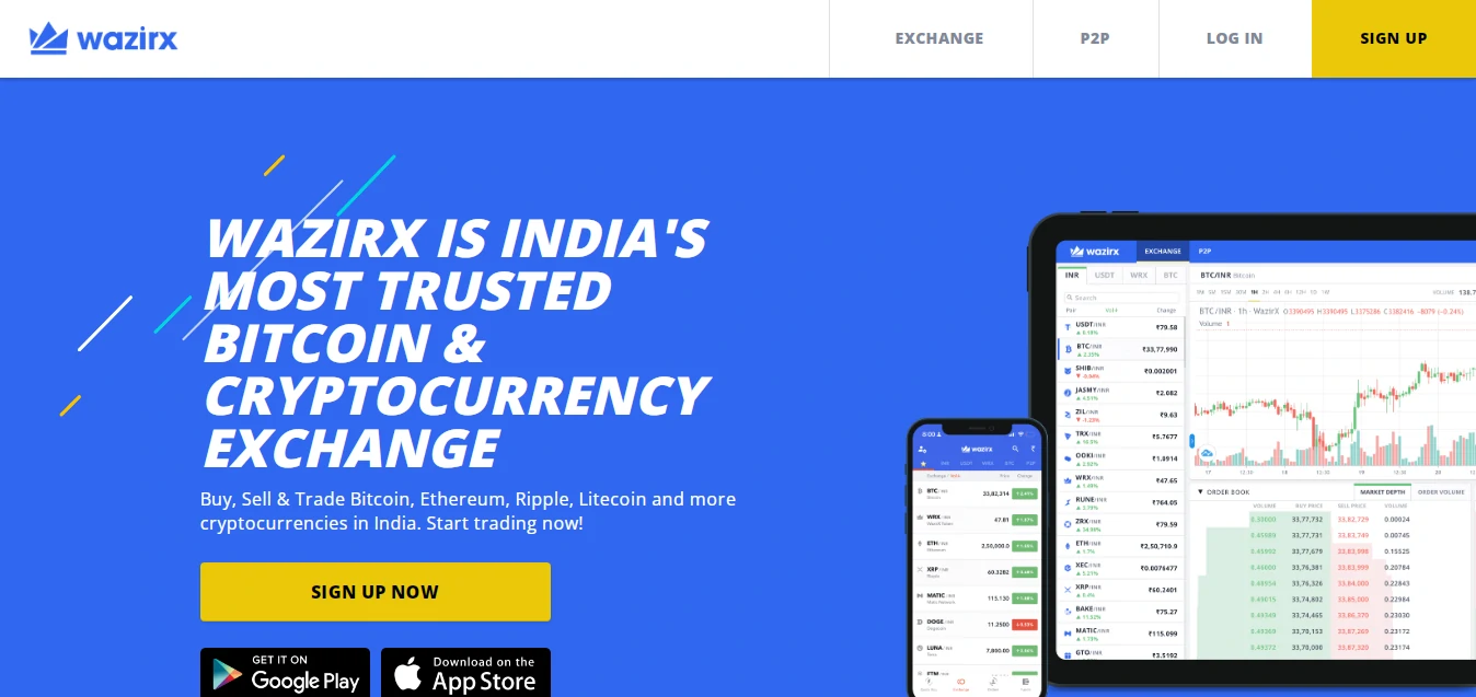 Cryptocurrency Trading App Wazirx