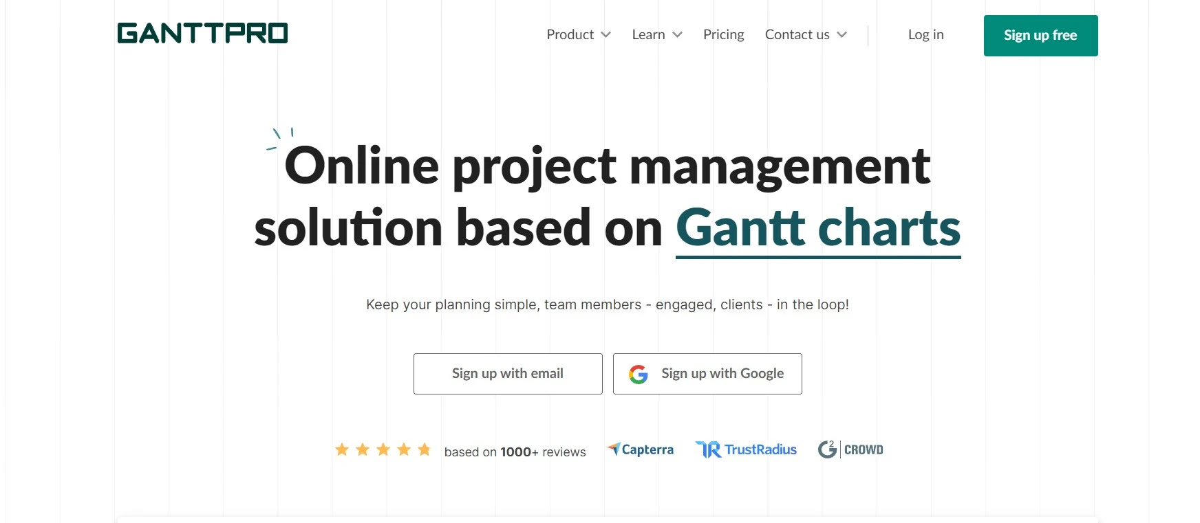 Ganttpro online project management tool