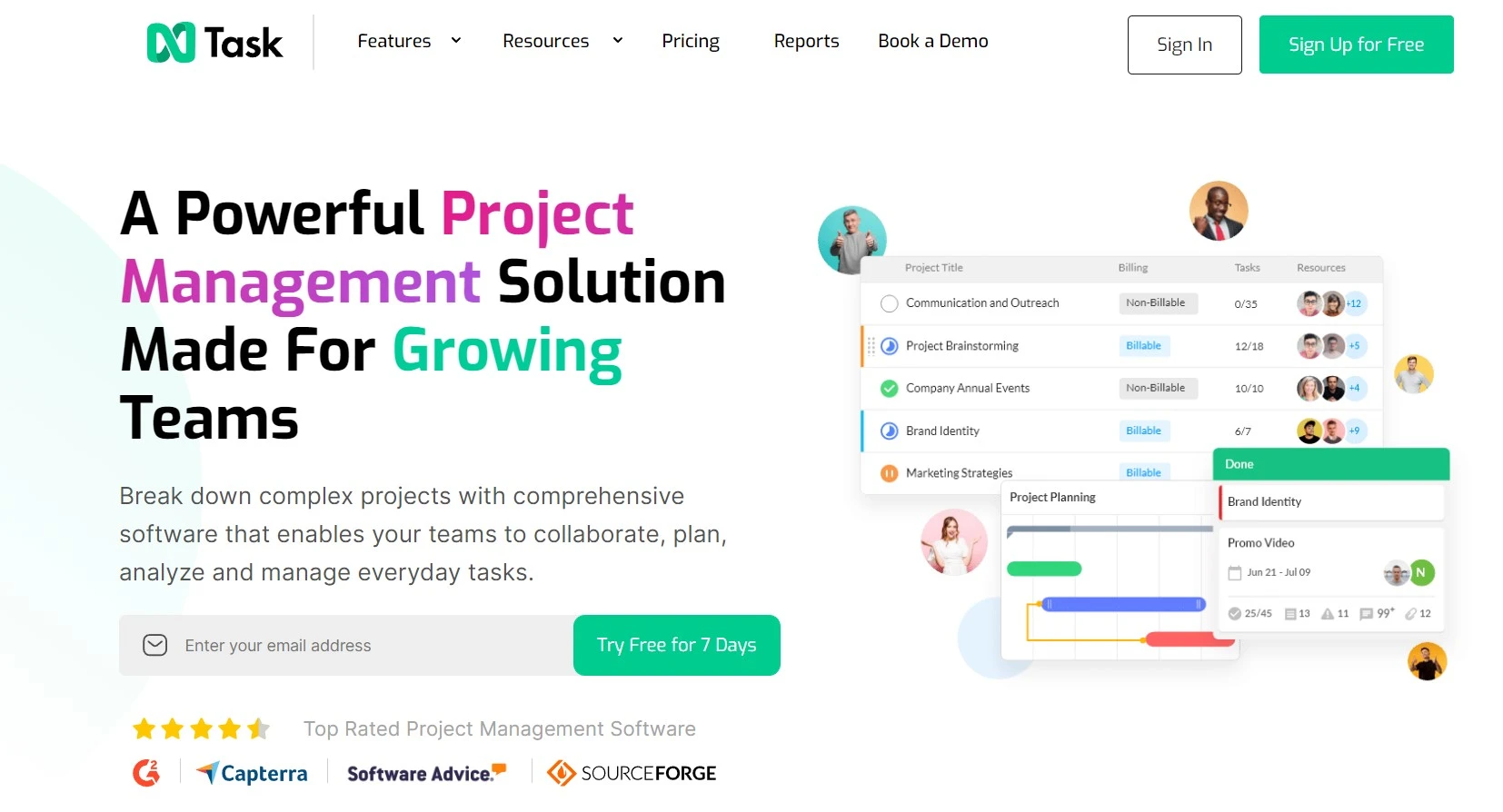 Ntask project management tool