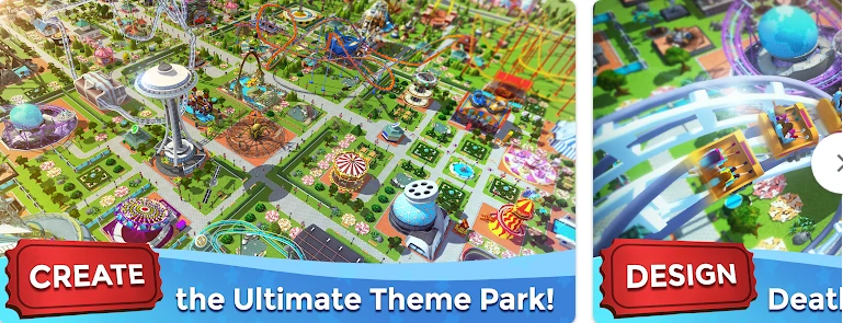 RollerCoaster Tycoon Touch Simulation Games