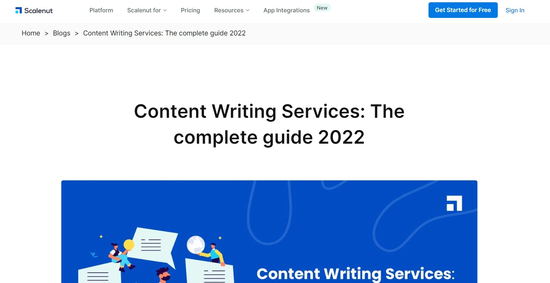 Scalenut content writing services