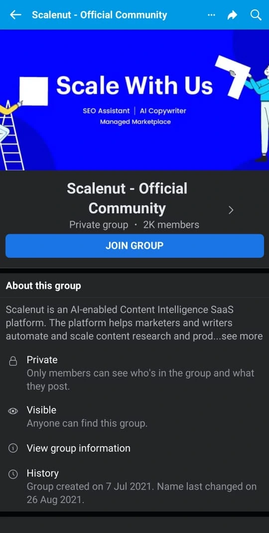 Scalenut official community