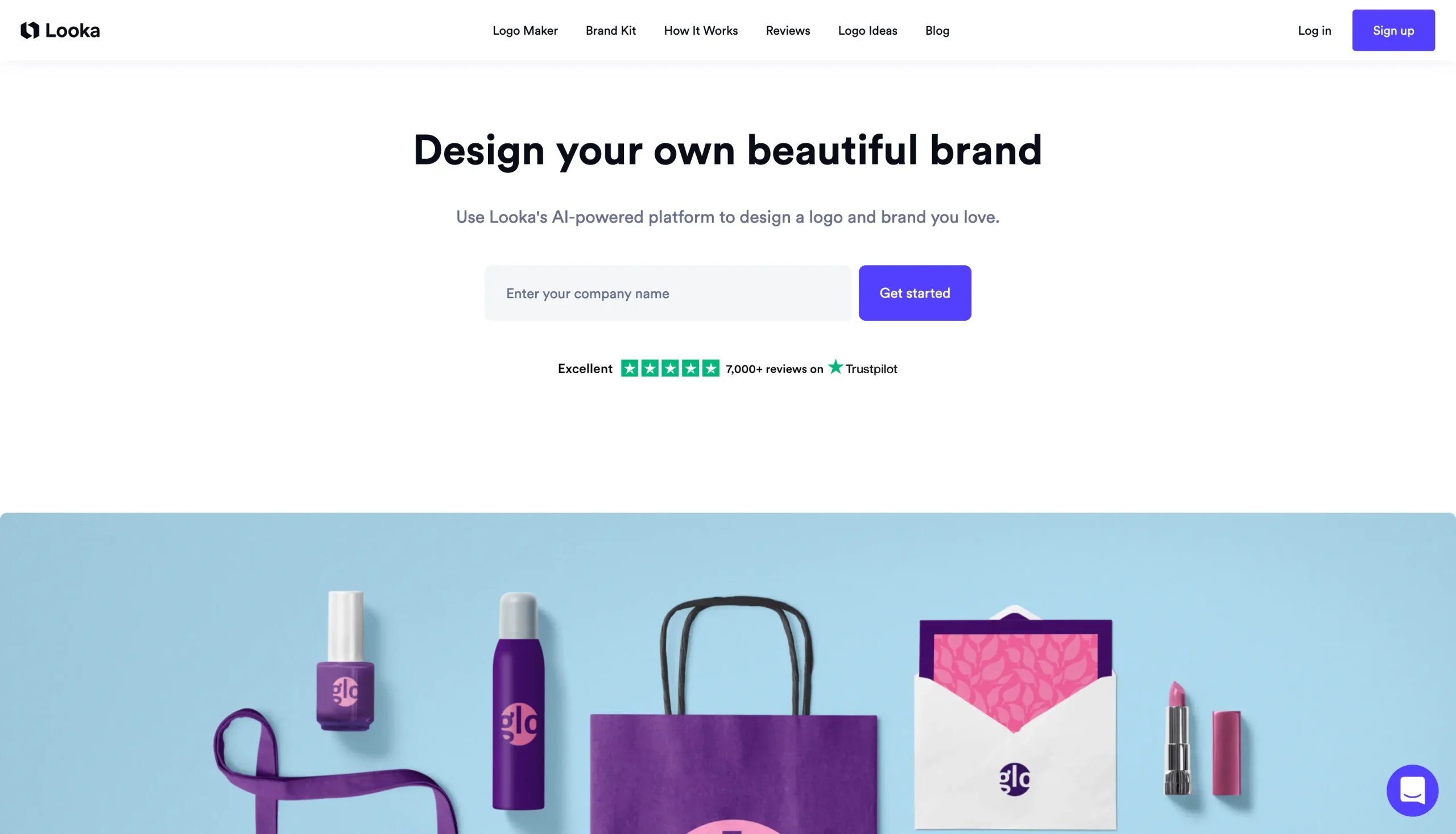 looka homepage