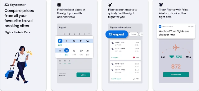 Best Android Apps for Travel Skyscanner