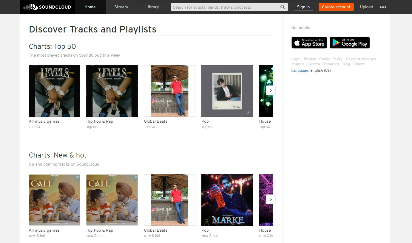 SoundCloud Music Library