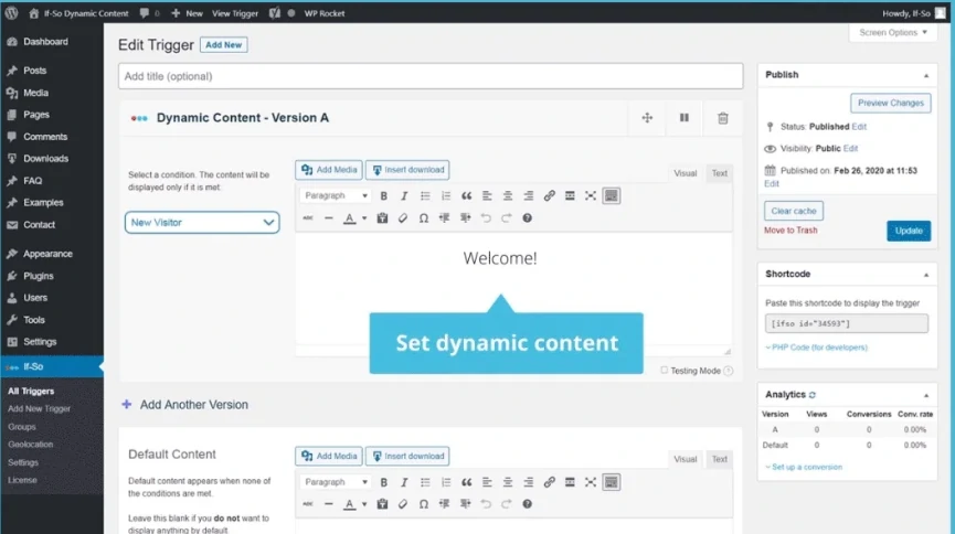 If-So Features Dynamic Content From CSV
