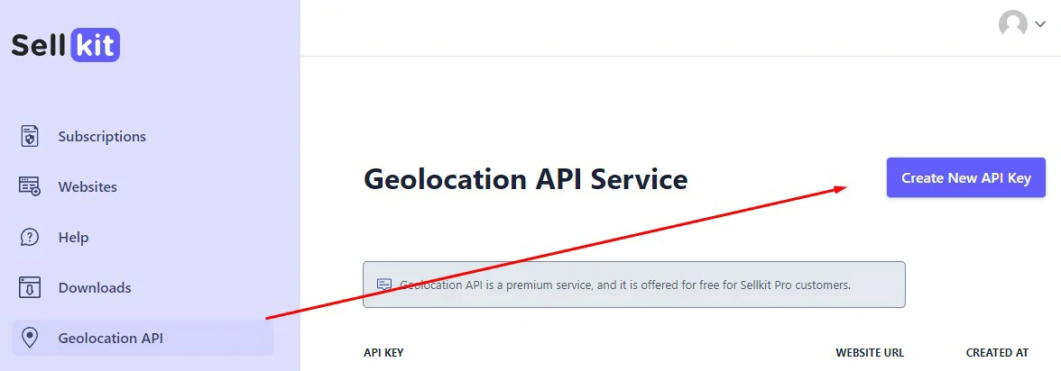 Sellkit Geolocation API Creation