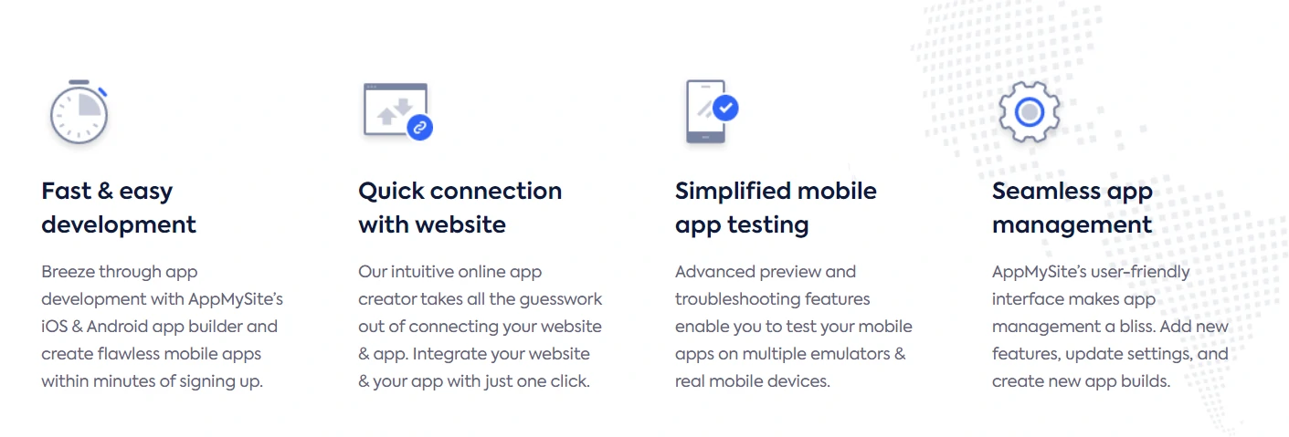 Appmysite amazing functions