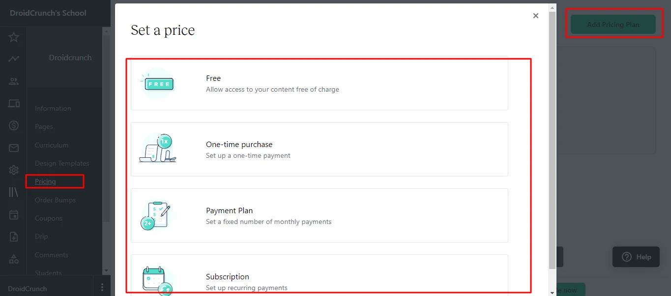 Teachabe Review Add Pricing Plan