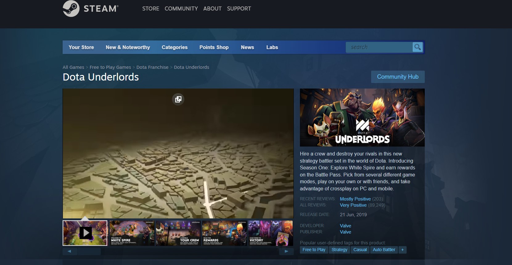 Dota underloards free game