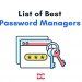 LIst of Best Password Managers