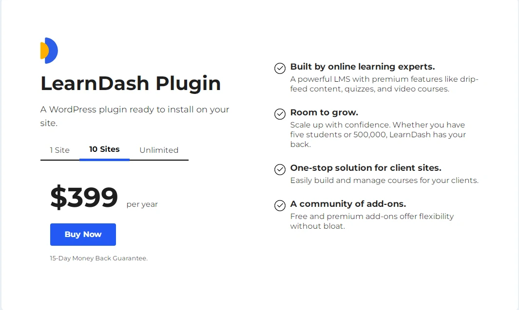 LearnDash Plugin Pricing