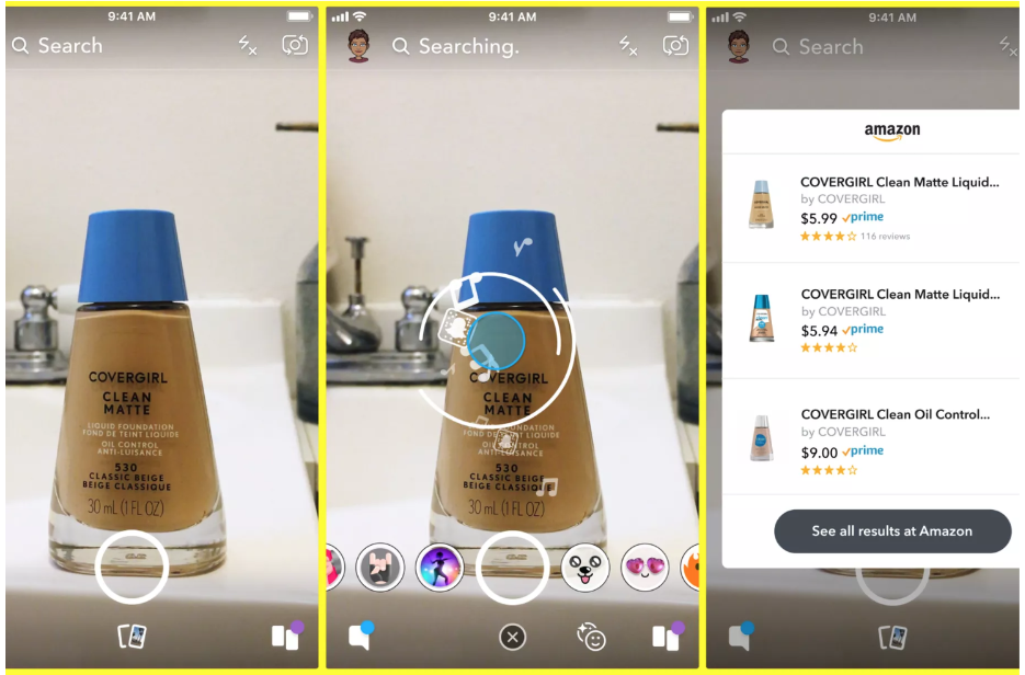 Search for Products in Snapchat