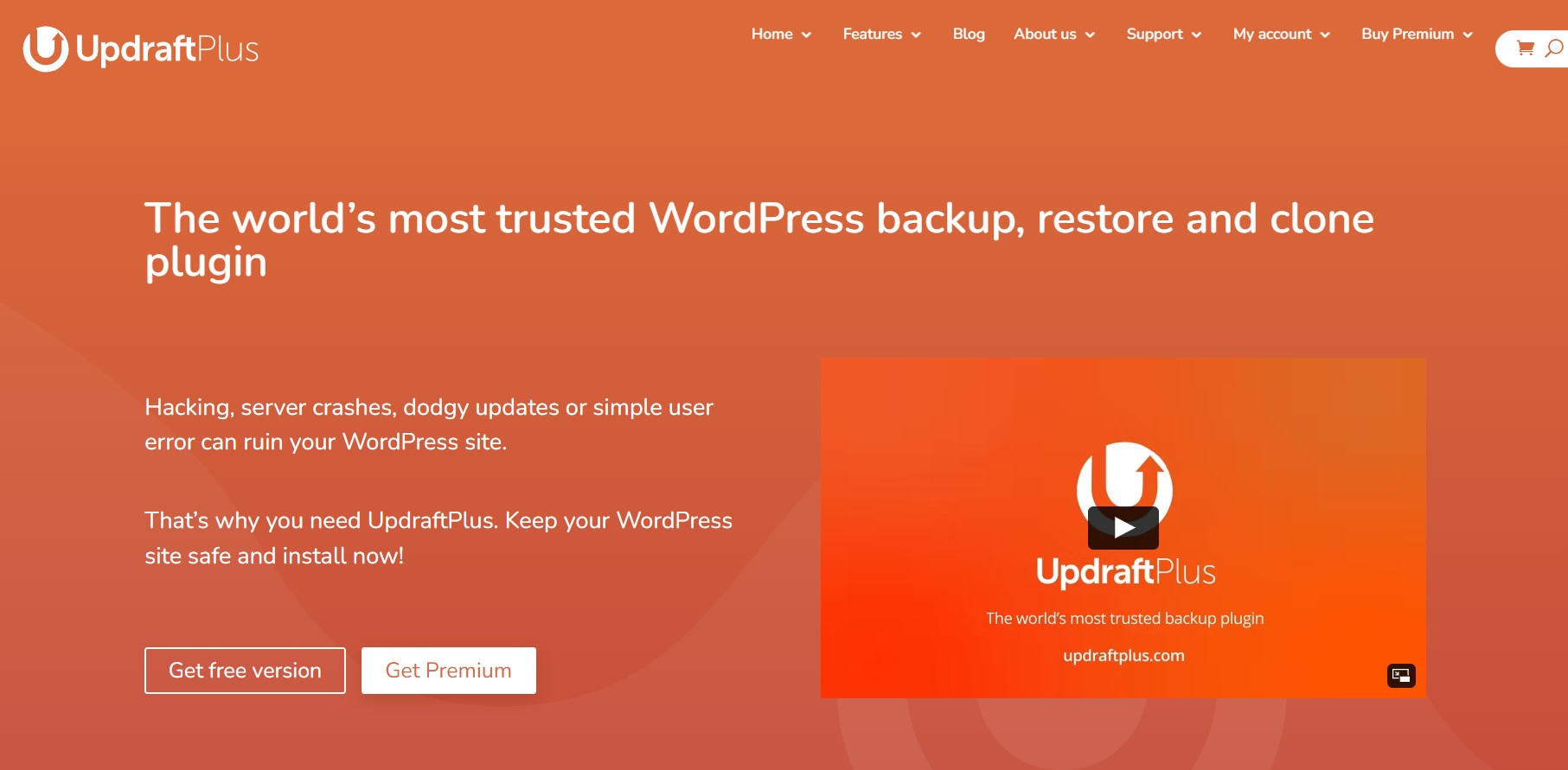 Updraftplus wordpress backup plugin