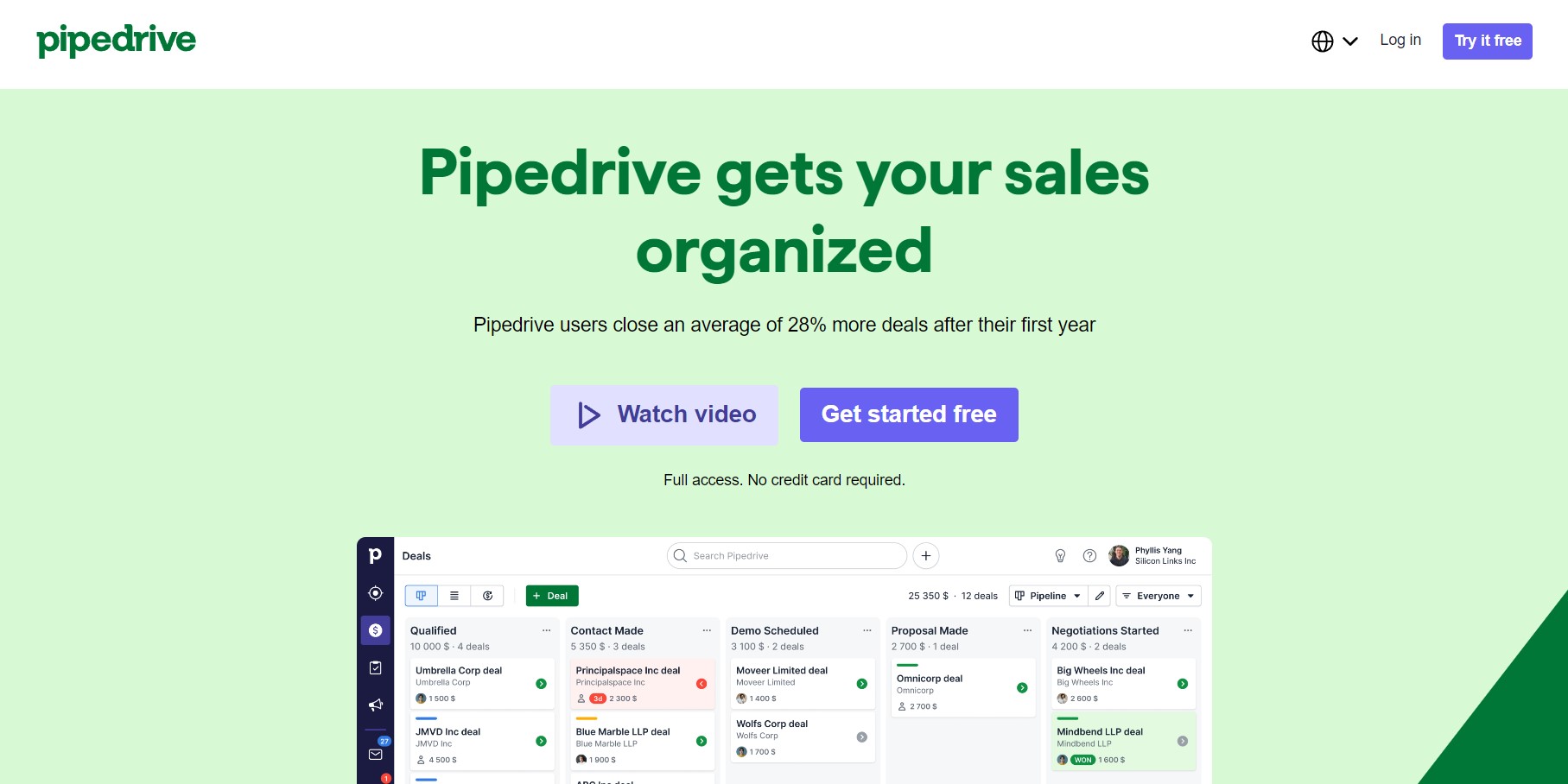 Pipedrive crm tool