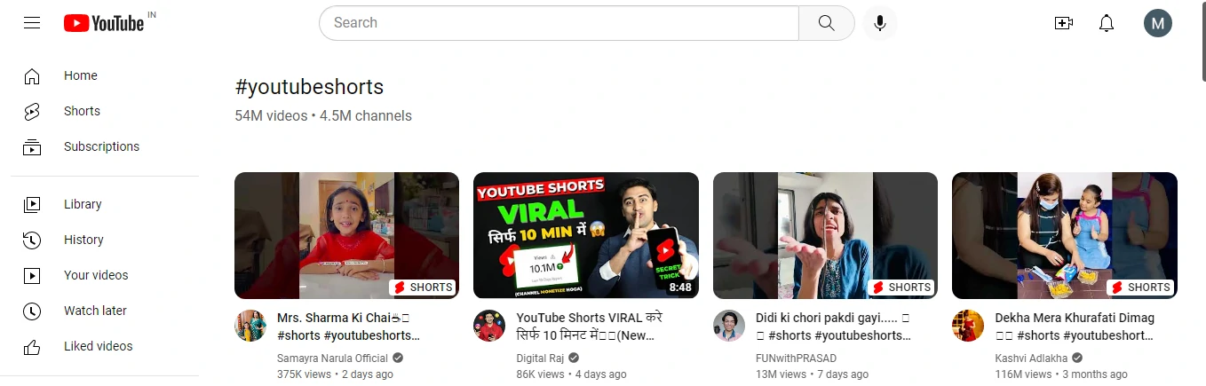 Best Short Video App YouTube Shorts