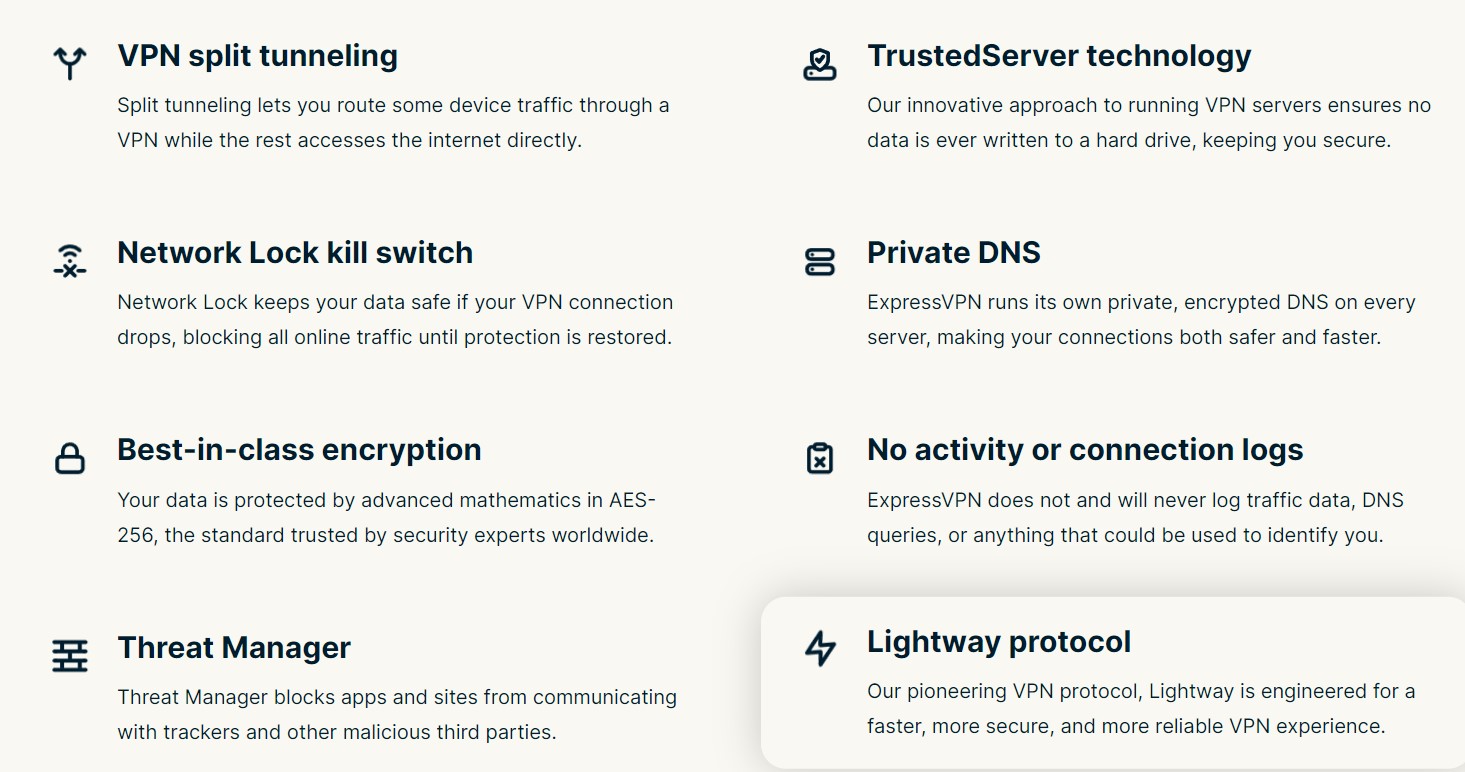 Expressvpn advanced features