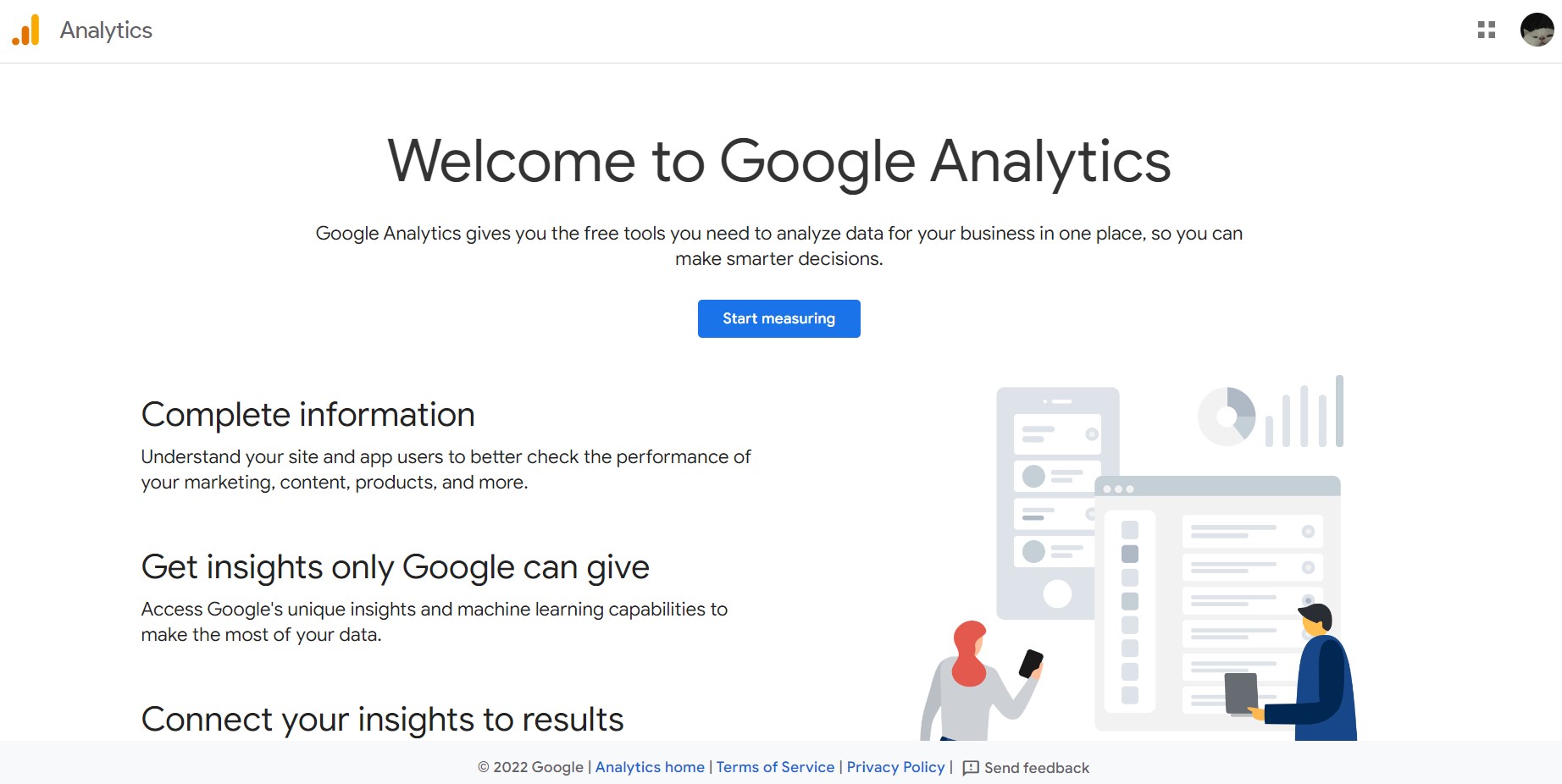 Google analytics website analytics tool