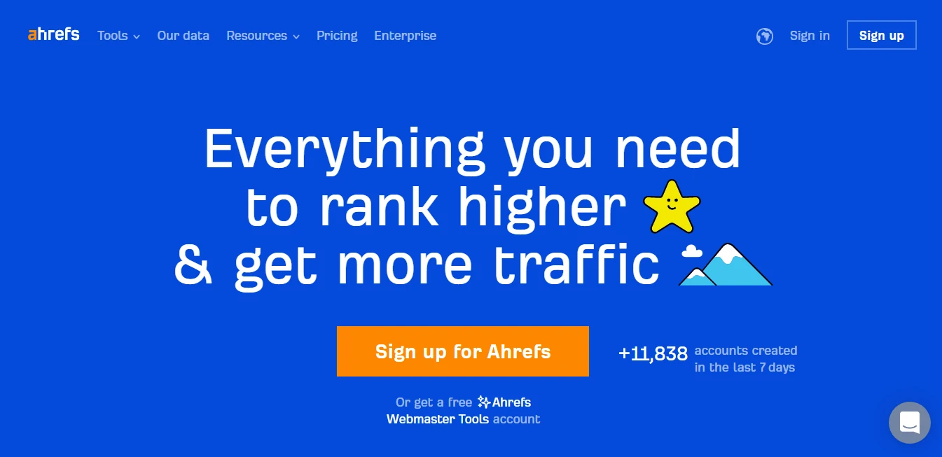 Best growth hacking tool Ahrefs