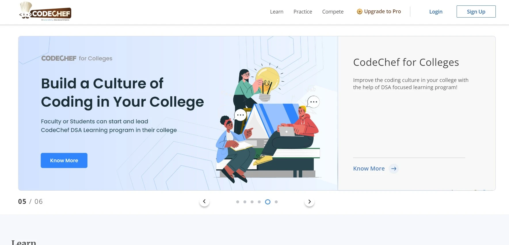 Codechef code learning website
