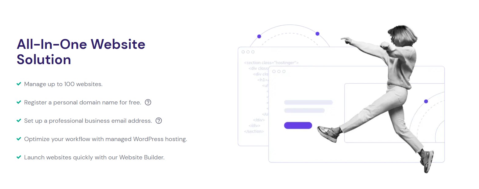 Hostinger is an all in one website builder