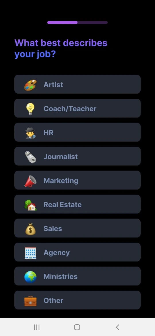 Bigvu choose your goal