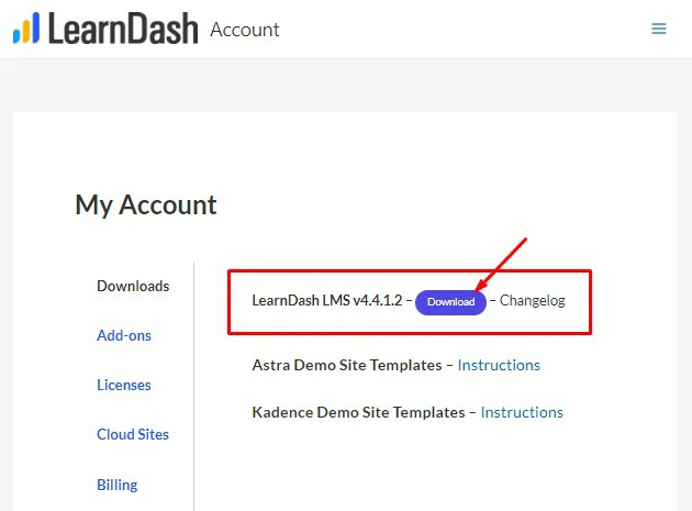 Download Learndash Plugin