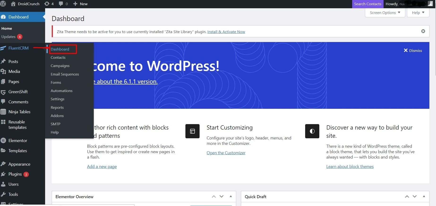 Getting started with fluent crm