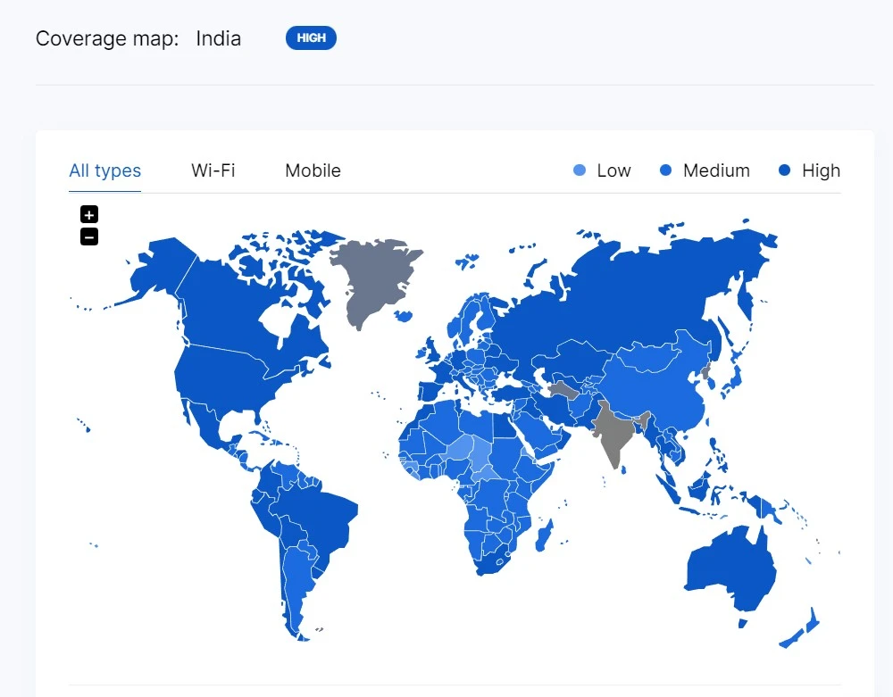 Soax coverage map