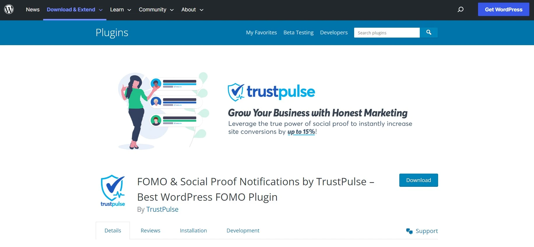 Trustpulse wp plugin